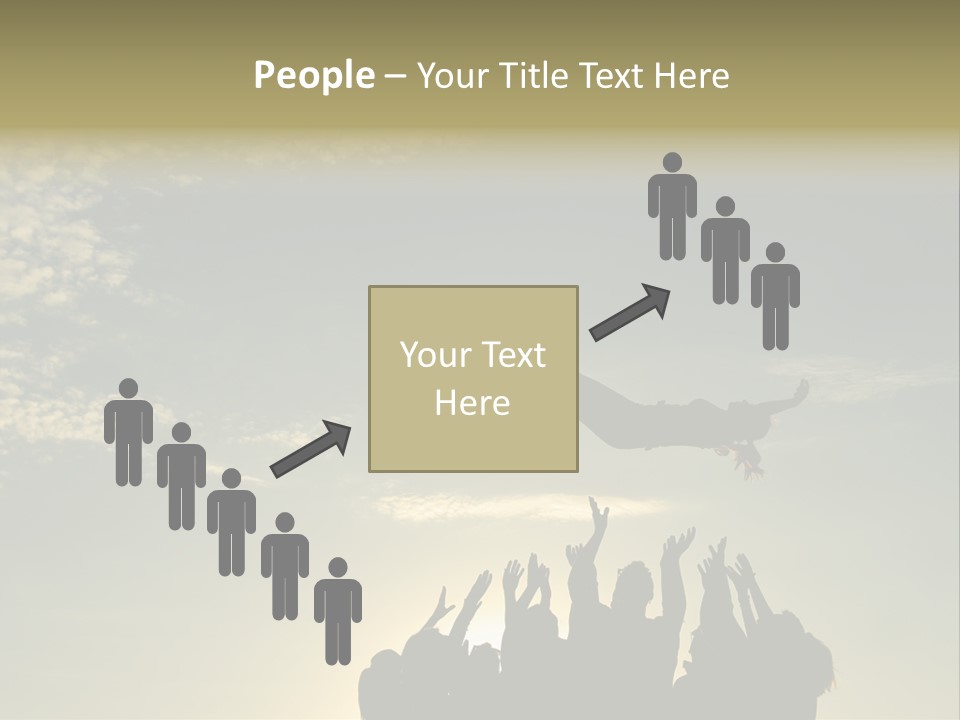 Freedom Team Work Collaboration Concept PowerPoint Template