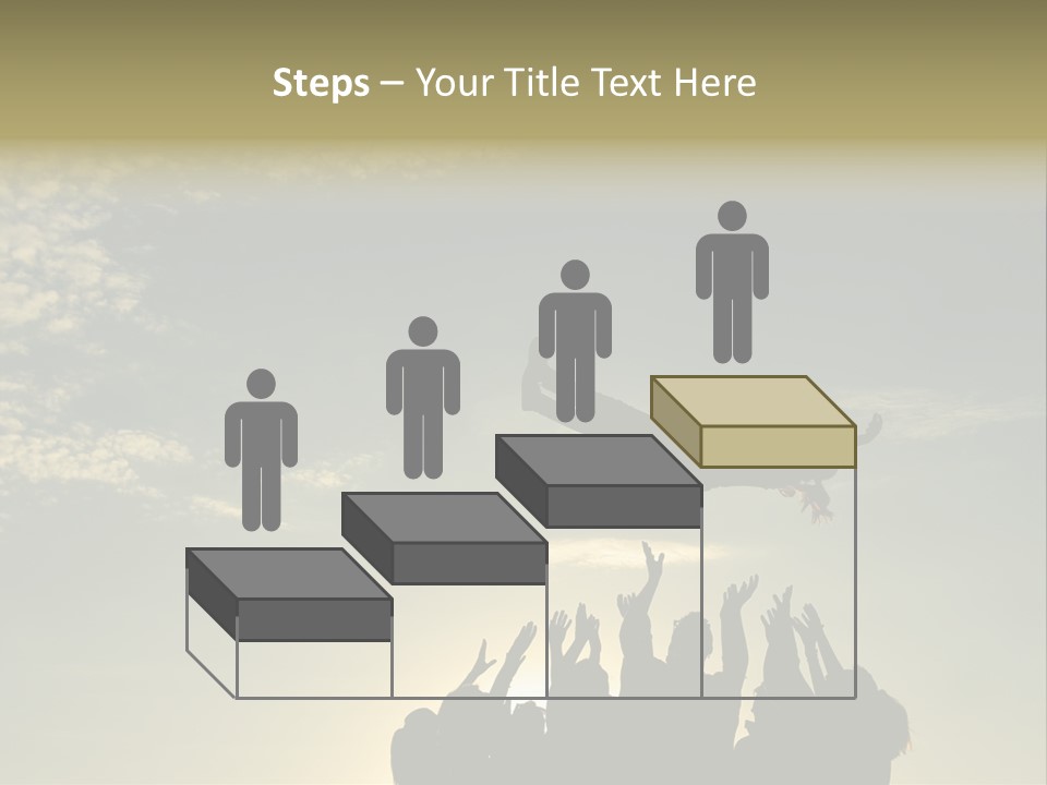 Freedom Team Work Collaboration Concept PowerPoint Template
