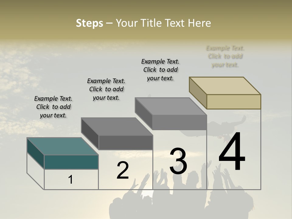 Freedom Team Work Collaboration Concept PowerPoint Template