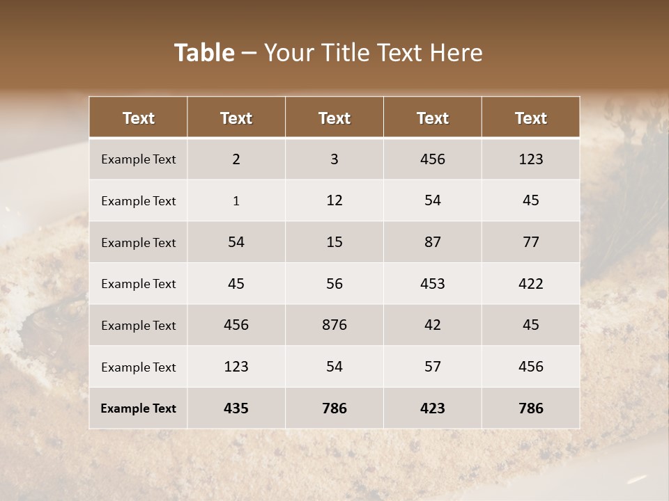 Cuisine Healthy Horizontal PowerPoint Template