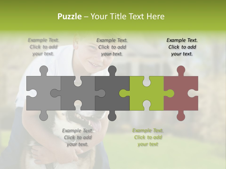 Outdoors Puppy Vacation PowerPoint Template