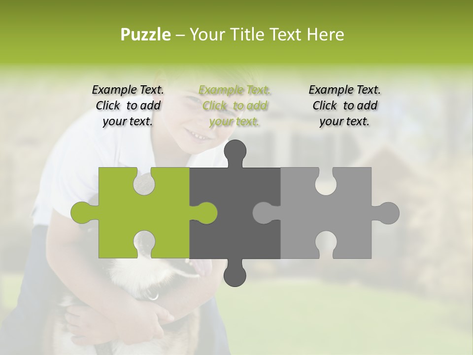 Outdoors Puppy Vacation PowerPoint Template