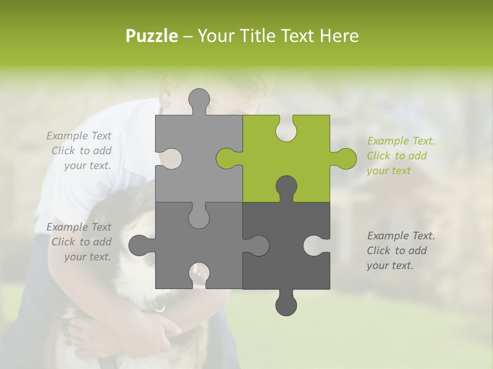 Outdoors Puppy Vacation PowerPoint Template