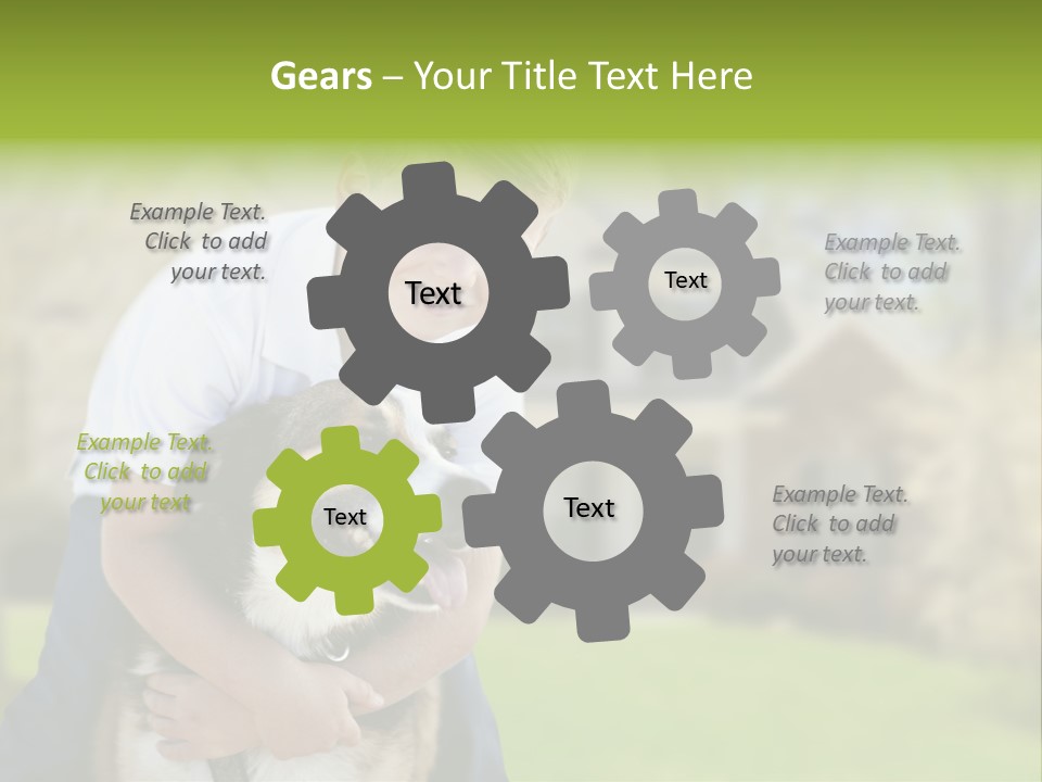 Outdoors Puppy Vacation PowerPoint Template