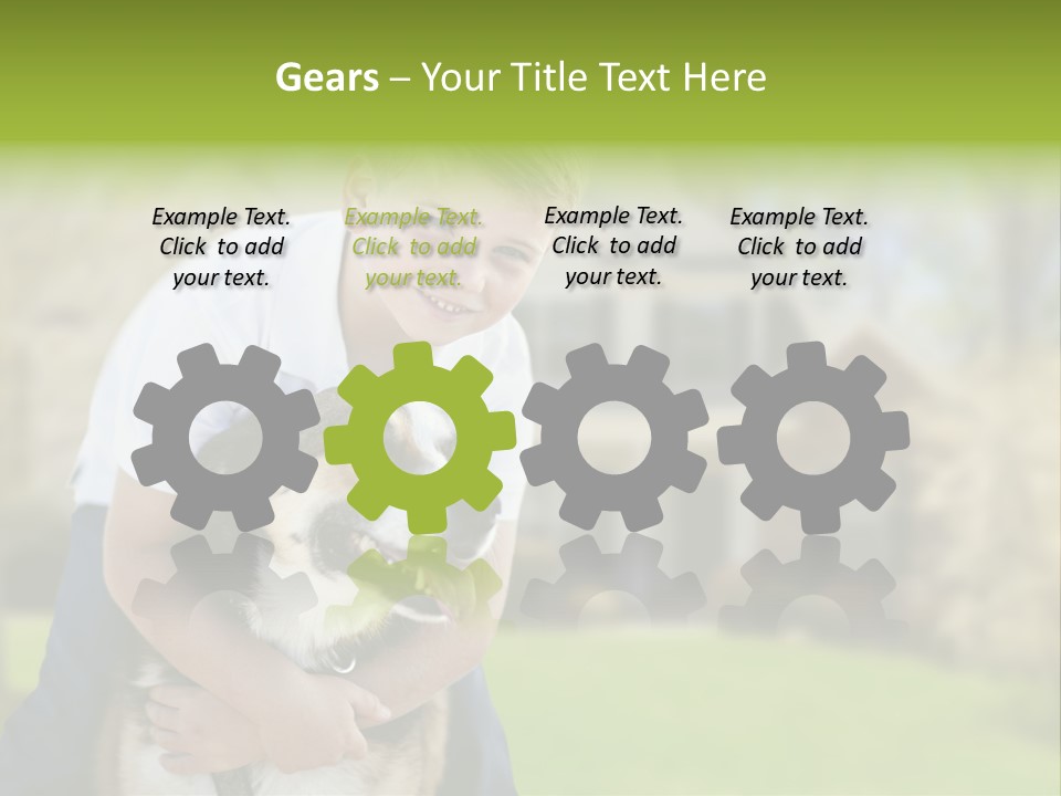 Outdoors Puppy Vacation PowerPoint Template