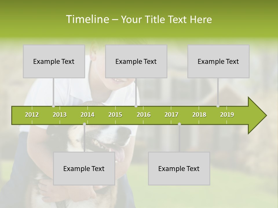 Outdoors Puppy Vacation PowerPoint Template