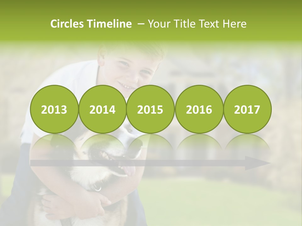 Outdoors Puppy Vacation PowerPoint Template