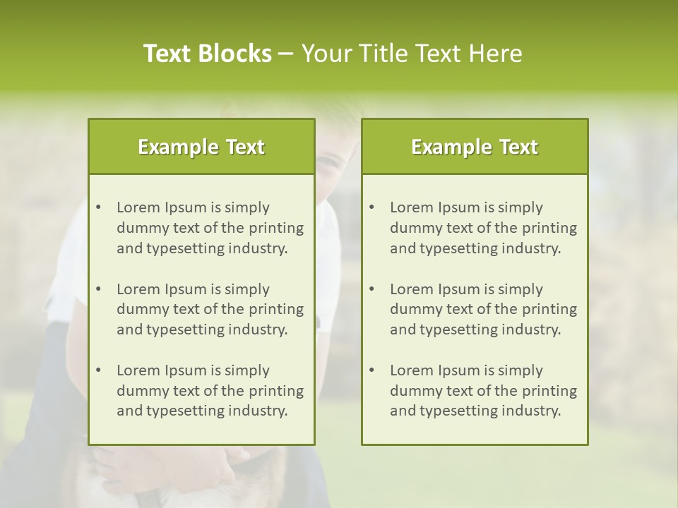 Outdoors Puppy Vacation PowerPoint Template