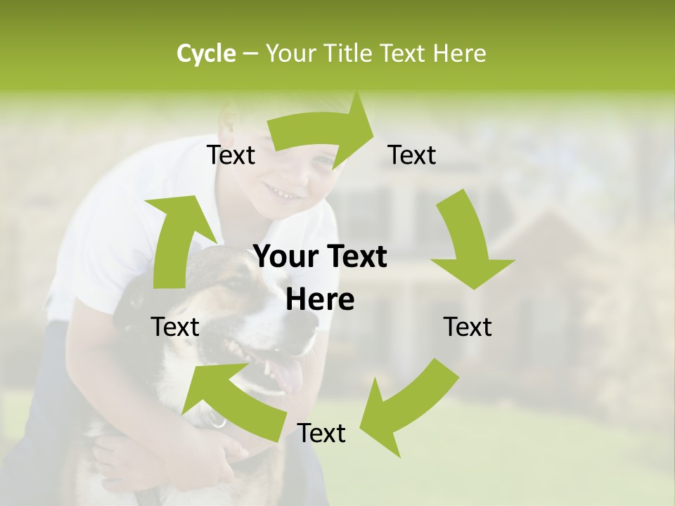 Outdoors Puppy Vacation PowerPoint Template