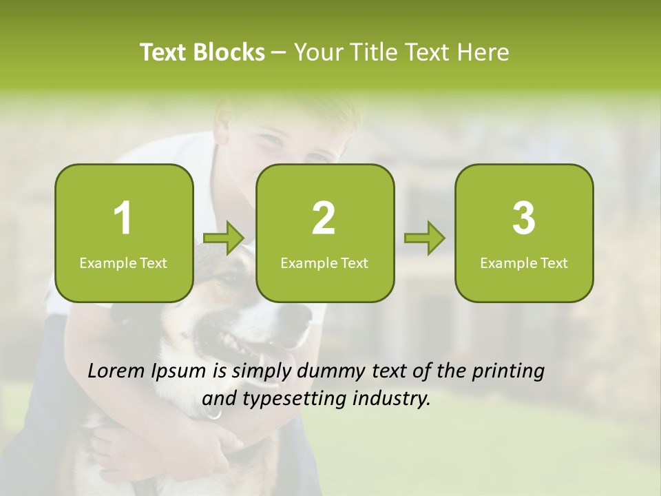 Outdoors Puppy Vacation PowerPoint Template