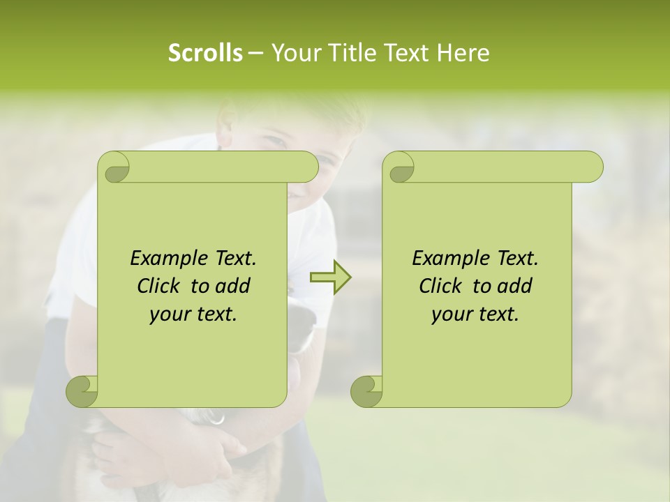 Outdoors Puppy Vacation PowerPoint Template