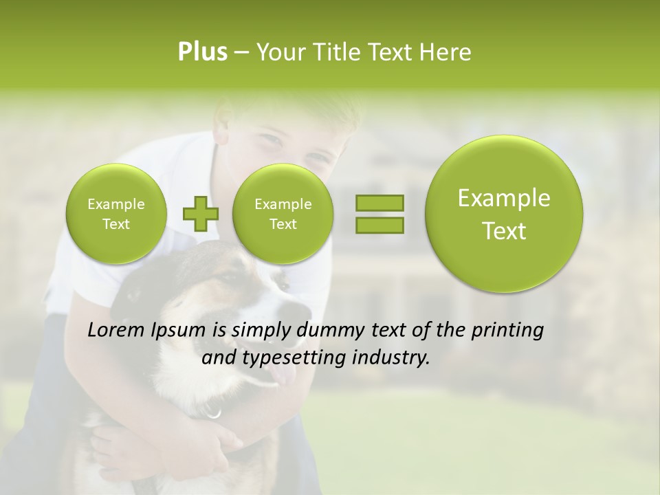 Outdoors Puppy Vacation PowerPoint Template