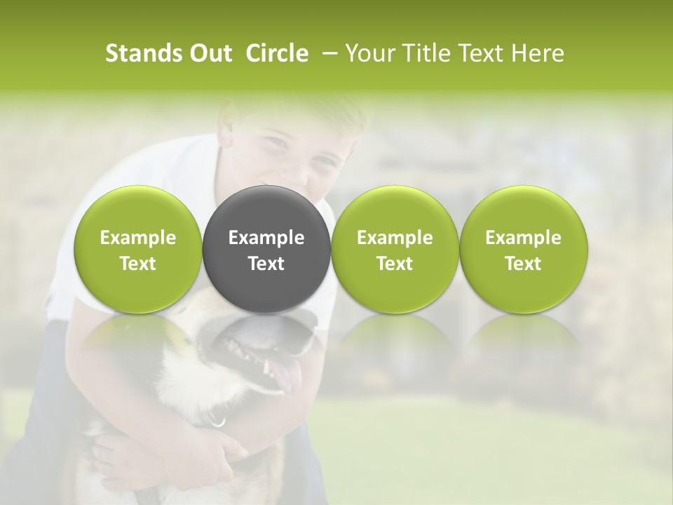 Outdoors Puppy Vacation PowerPoint Template