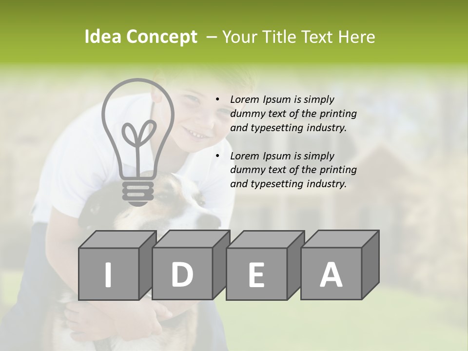 Outdoors Puppy Vacation PowerPoint Template