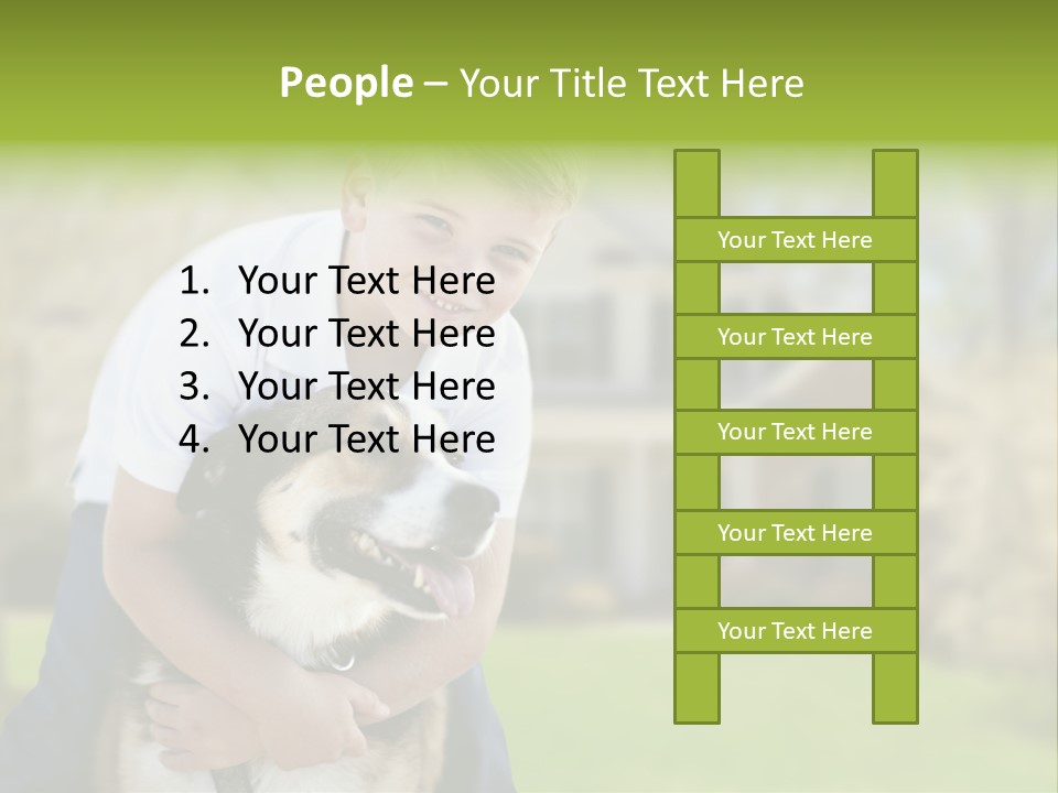 Outdoors Puppy Vacation PowerPoint Template