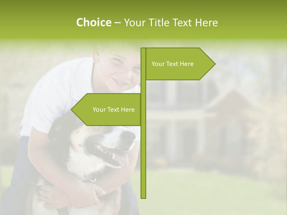 Outdoors Puppy Vacation PowerPoint Template