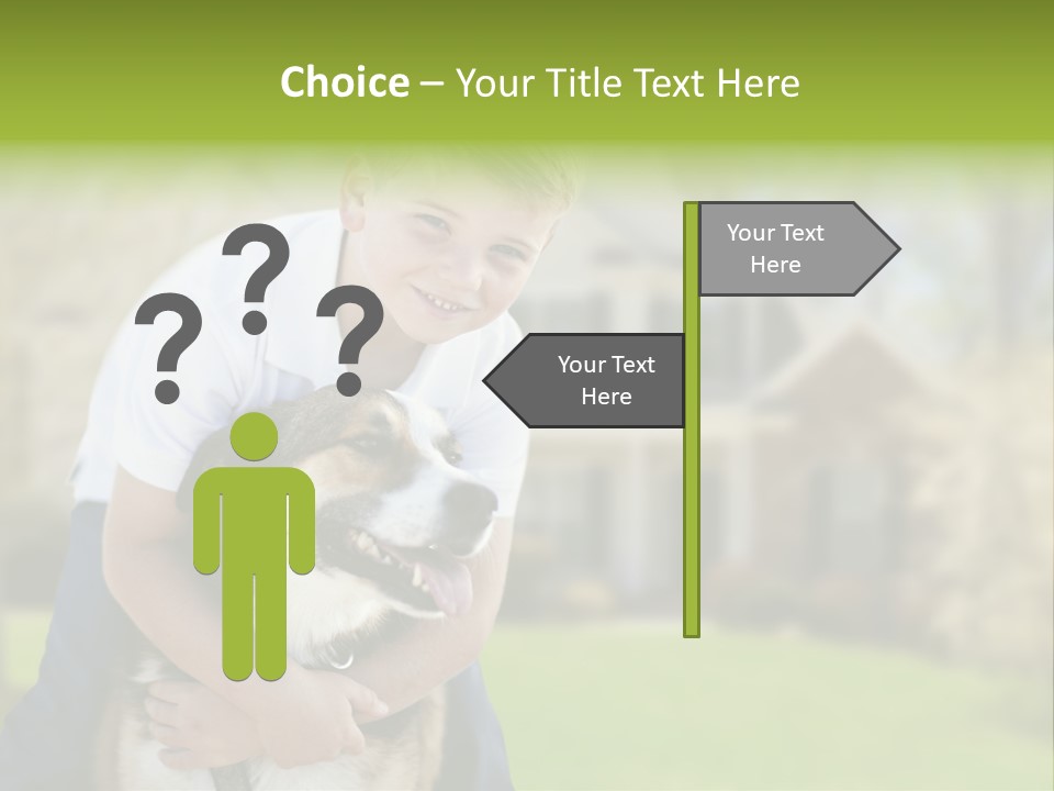 Outdoors Puppy Vacation PowerPoint Template