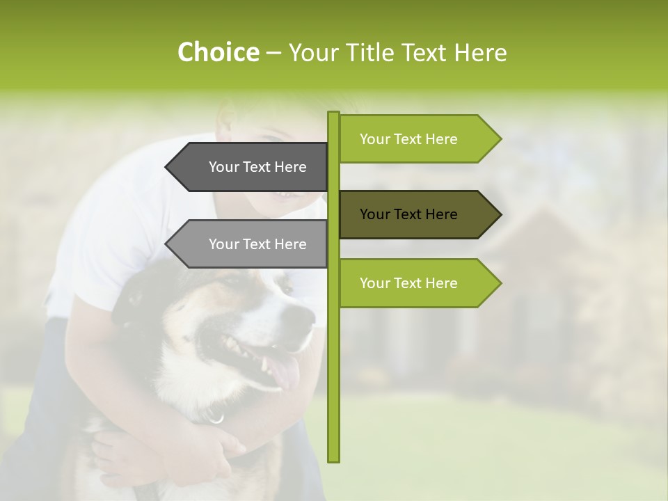 Outdoors Puppy Vacation PowerPoint Template