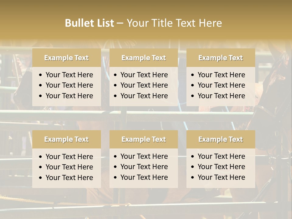 West Competition Calf PowerPoint Template