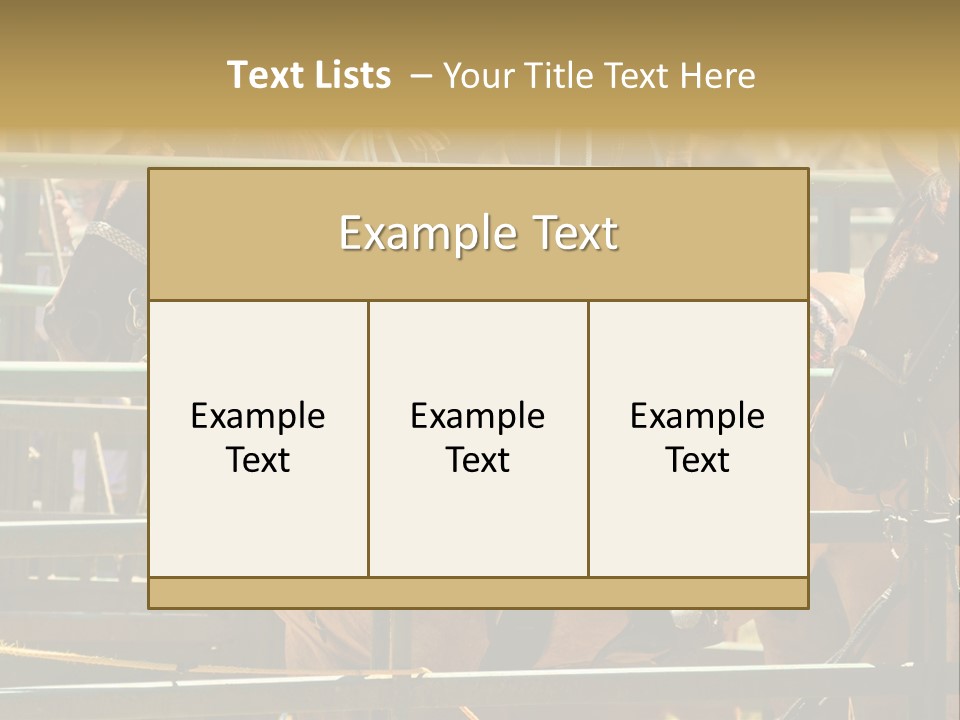 West Competition Calf PowerPoint Template