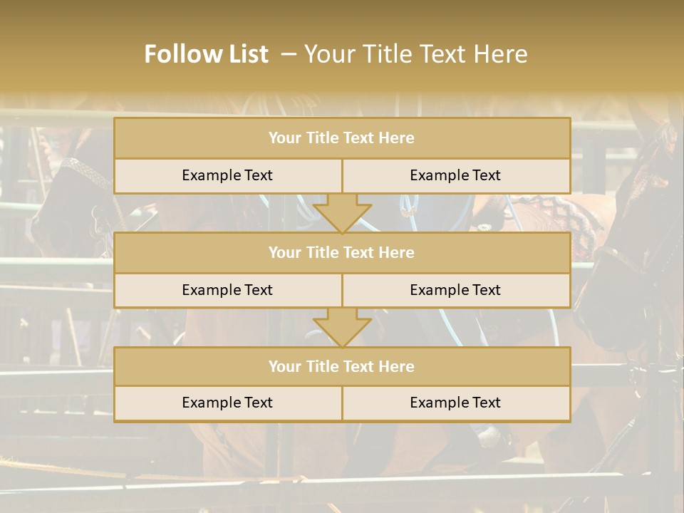 West Competition Calf PowerPoint Template