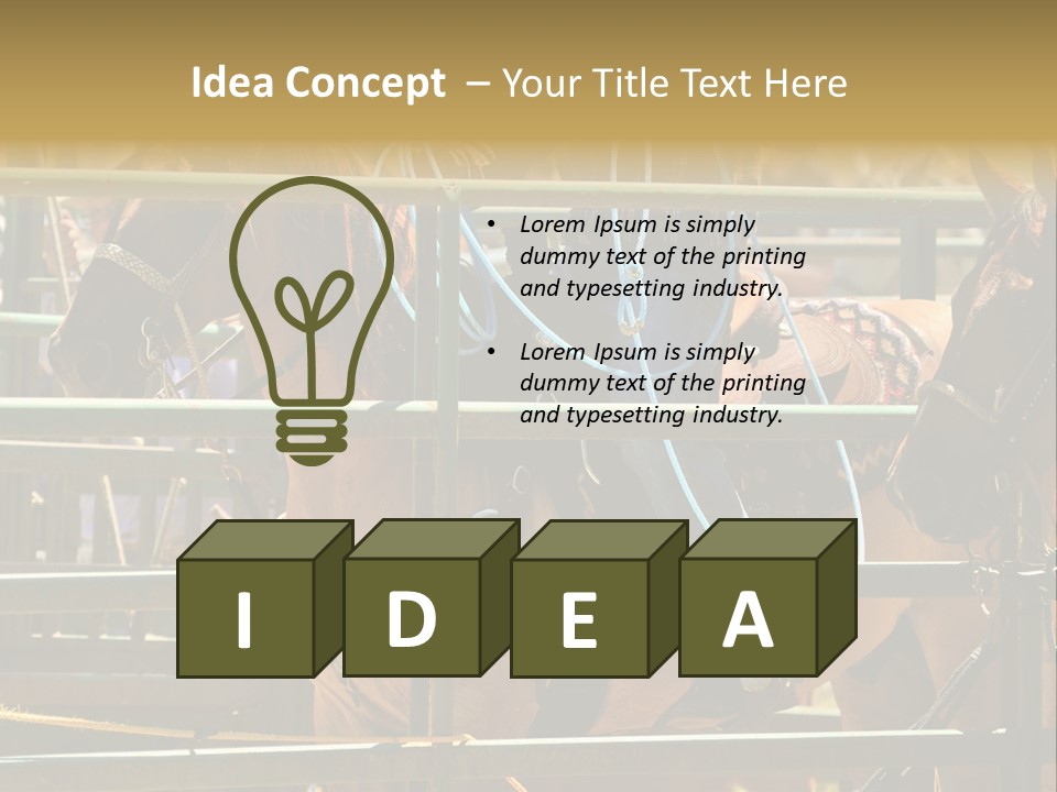West Competition Calf PowerPoint Template