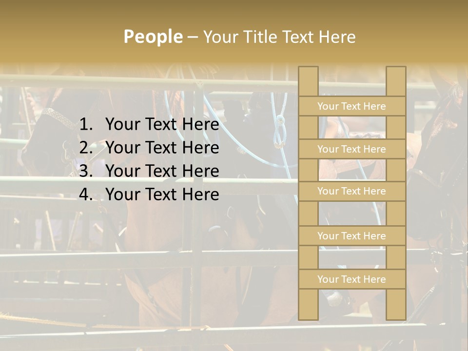 West Competition Calf PowerPoint Template