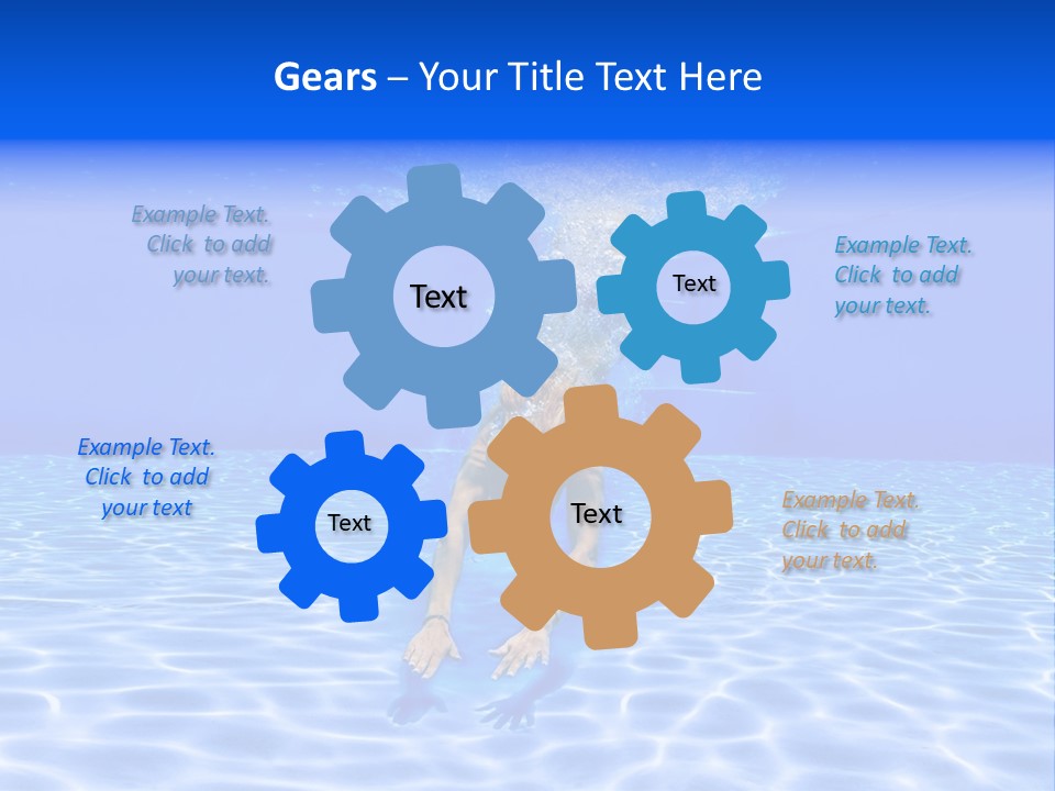 Exercise Beach People PowerPoint Template