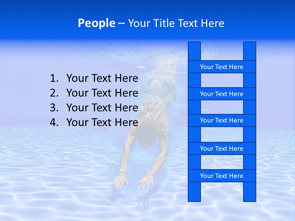 Exercise Beach People PowerPoint Template