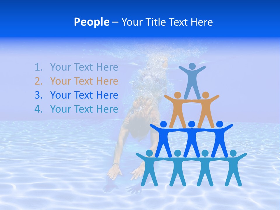 Exercise Beach People PowerPoint Template