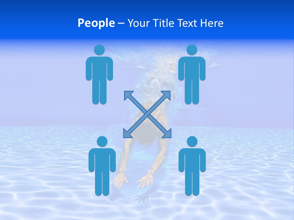 Exercise Beach People PowerPoint Template