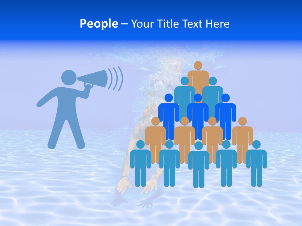 Exercise Beach People PowerPoint Template