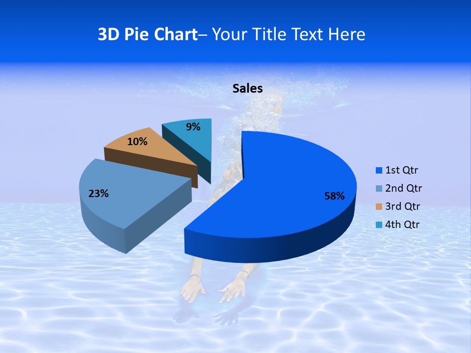 Exercise Beach People PowerPoint Template