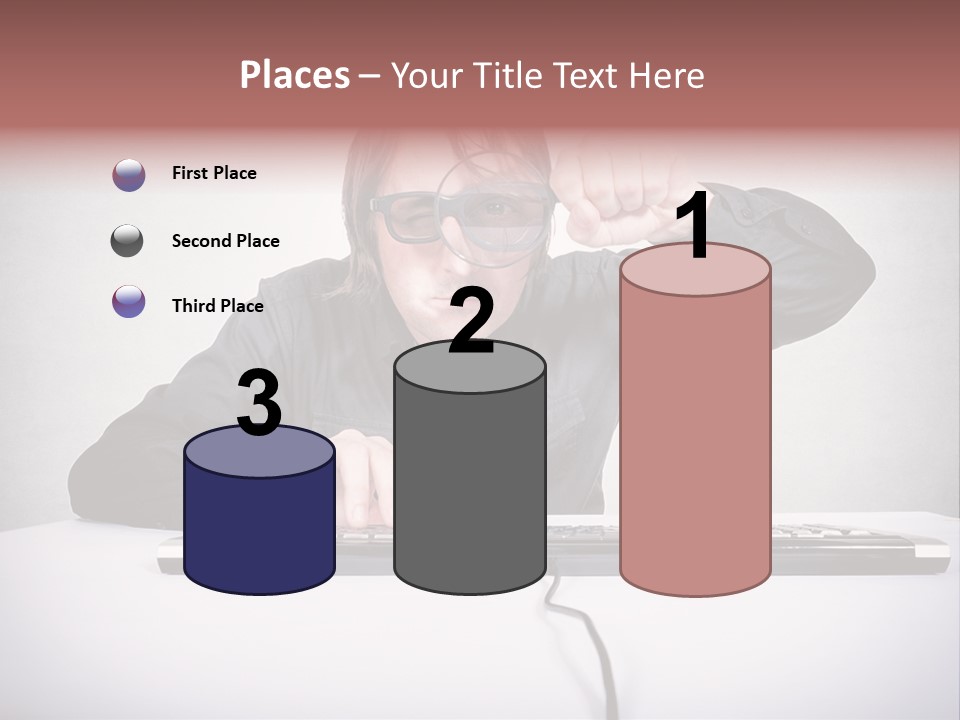 Job Magnifier Obsessive PowerPoint Template