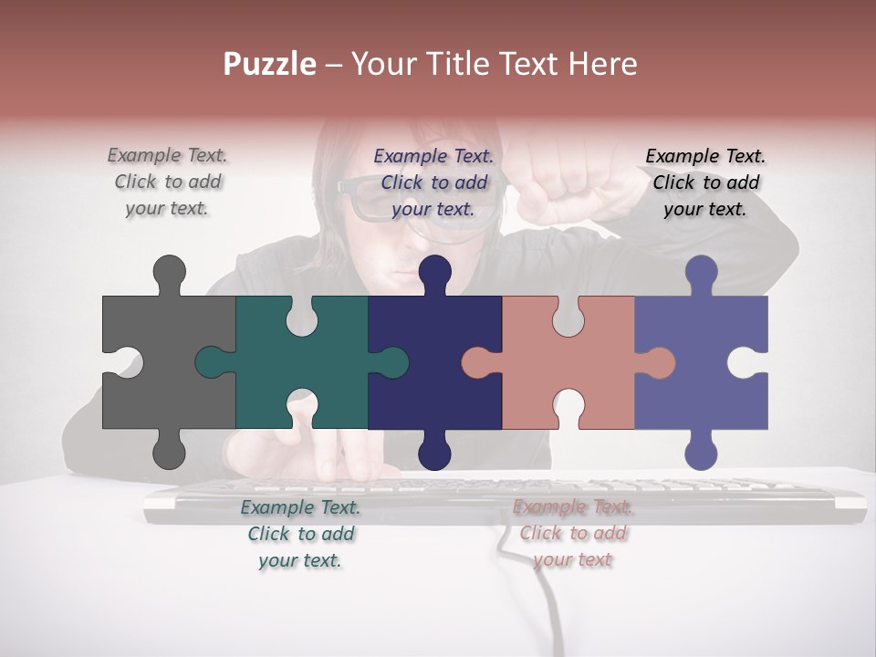 Job Magnifier Obsessive PowerPoint Template