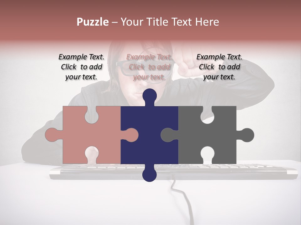 Job Magnifier Obsessive PowerPoint Template