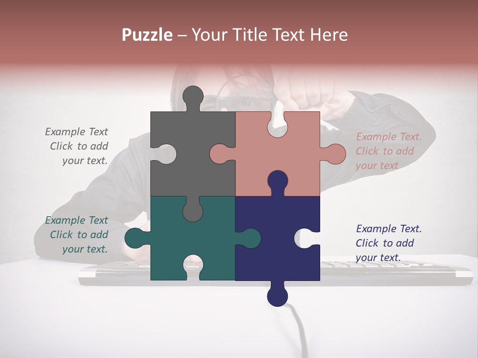 Job Magnifier Obsessive PowerPoint Template