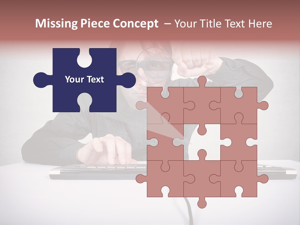 Job Magnifier Obsessive PowerPoint Template