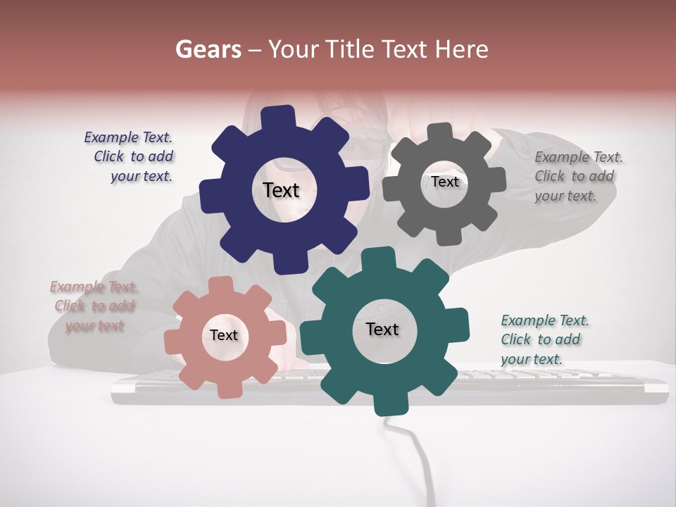 Job Magnifier Obsessive PowerPoint Template