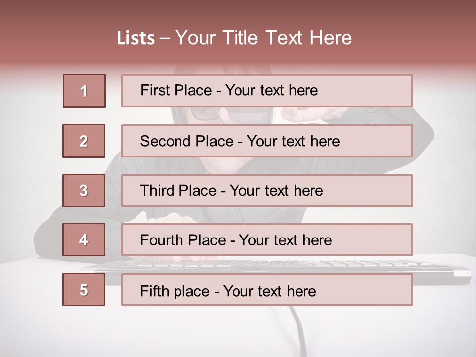 Job Magnifier Obsessive PowerPoint Template