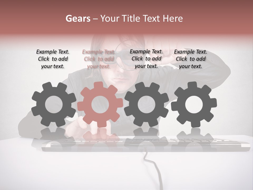 Job Magnifier Obsessive PowerPoint Template