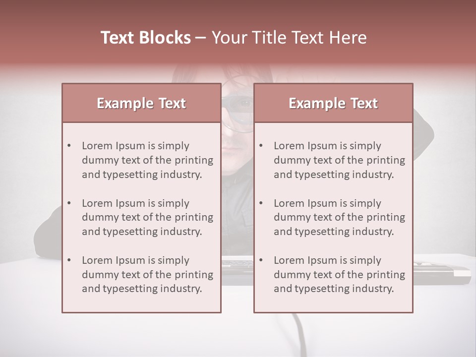 Job Magnifier Obsessive PowerPoint Template