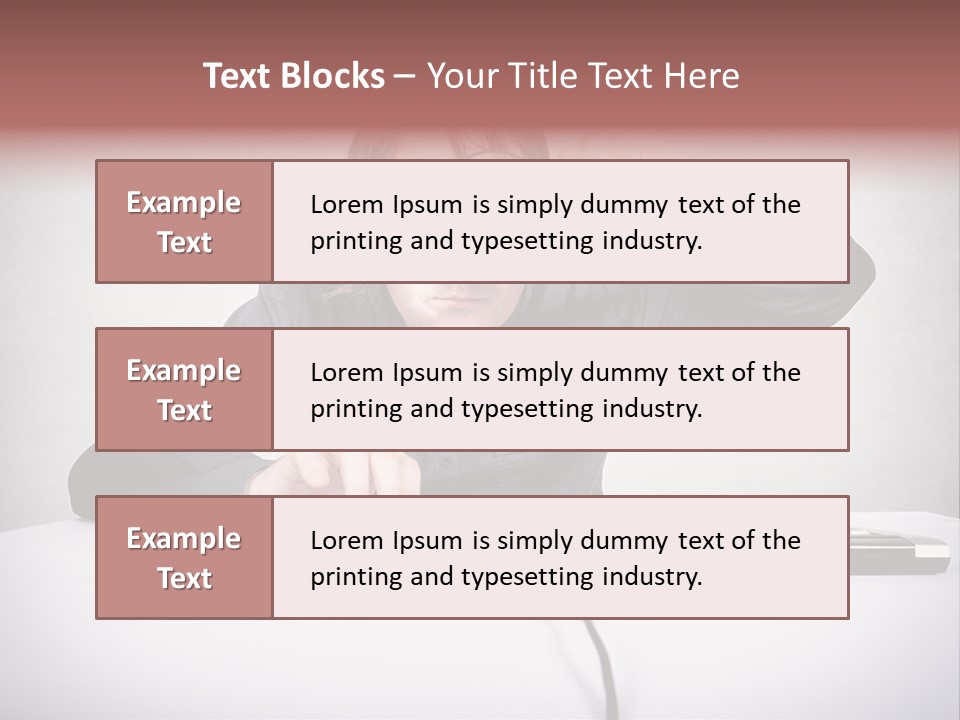 Job Magnifier Obsessive PowerPoint Template