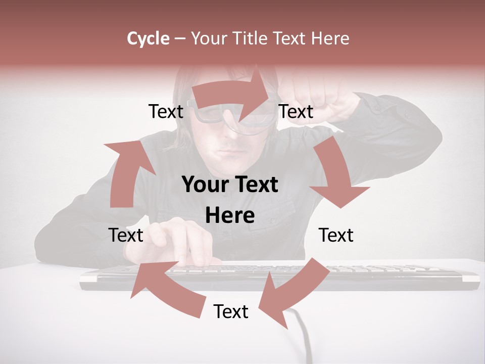 Job Magnifier Obsessive PowerPoint Template
