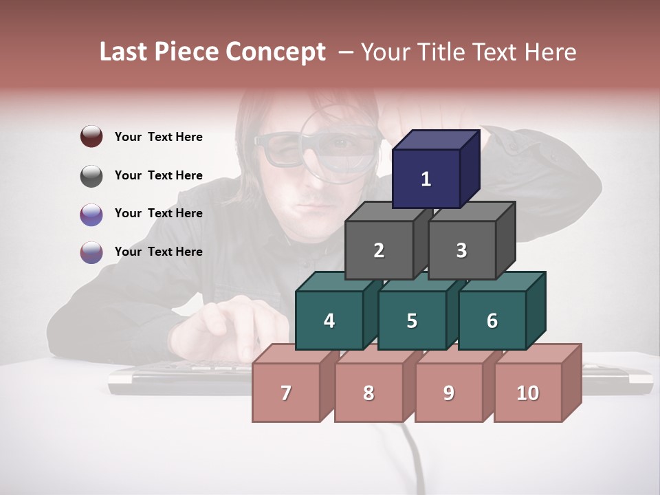 Job Magnifier Obsessive PowerPoint Template