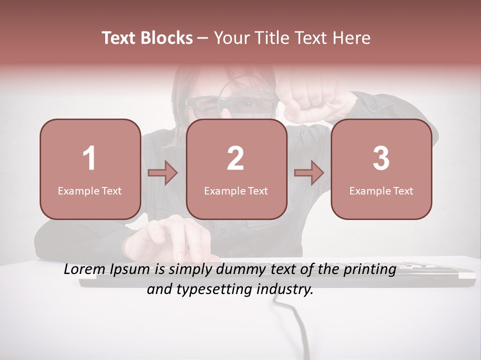 Job Magnifier Obsessive PowerPoint Template