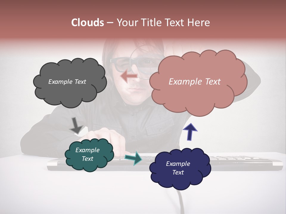 Job Magnifier Obsessive PowerPoint Template