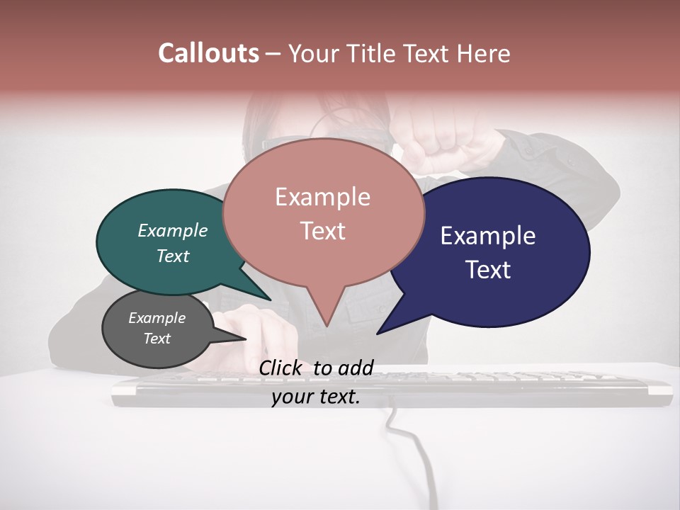 Job Magnifier Obsessive PowerPoint Template