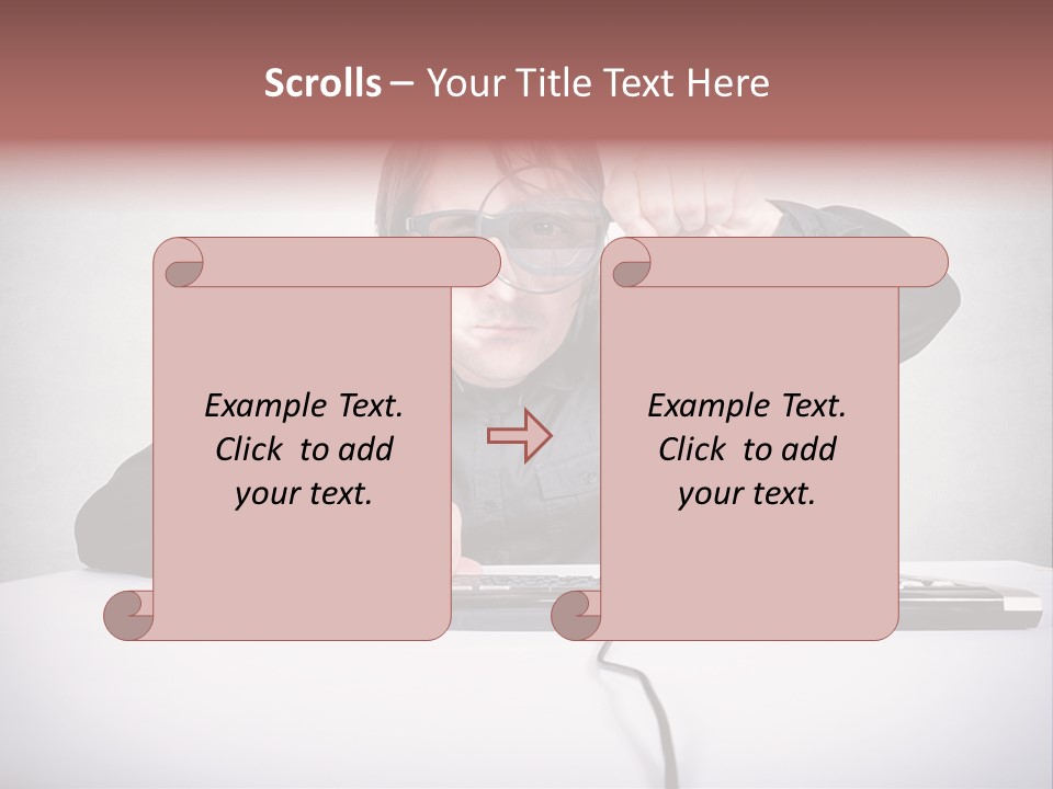 Job Magnifier Obsessive PowerPoint Template