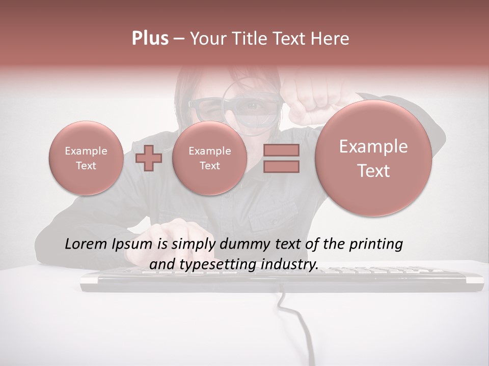 Job Magnifier Obsessive PowerPoint Template